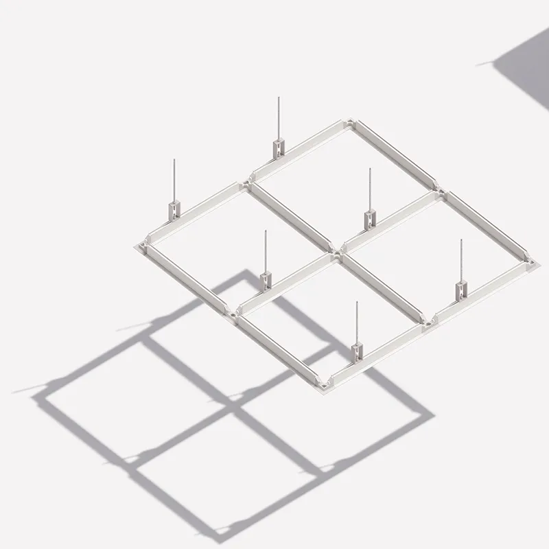 FFU ceiling grid system in semiconductor cleanroom with wafer handling zone