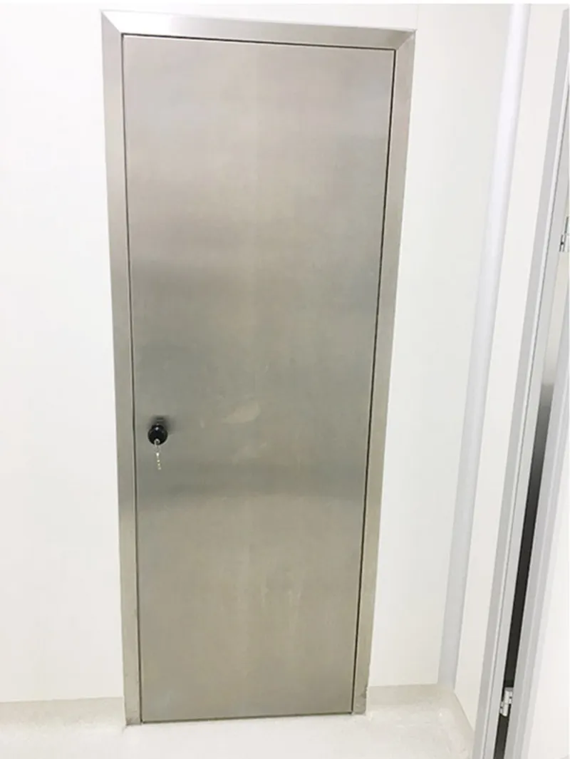 Clean Room Stainless Steel Door – Technical Detail View