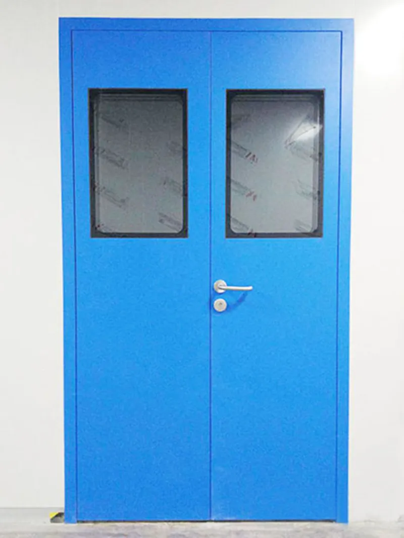 clean room steel door technical detail